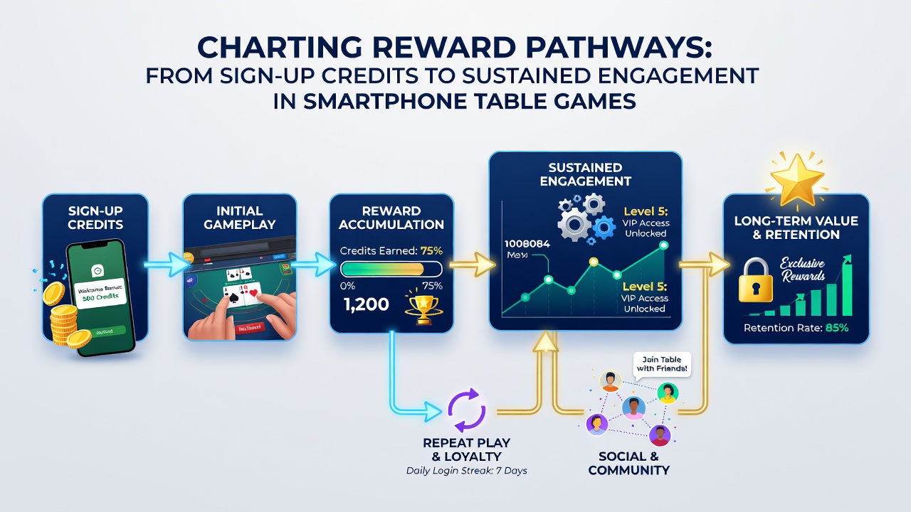 Analytics dashboard showing engagement metrics for mobile table games over multiple weeks