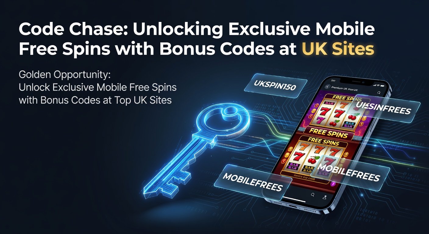 Smartphone screen displaying a vibrant slot game with free spins activated via a bonus code entry field, highlighting mobile gaming excitement at UK casino sites