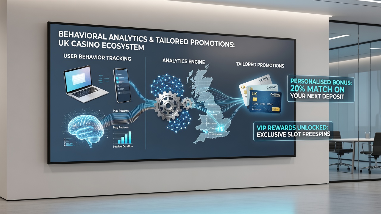 Analytics team reviewing real-time promotion performance charts for UK casino users