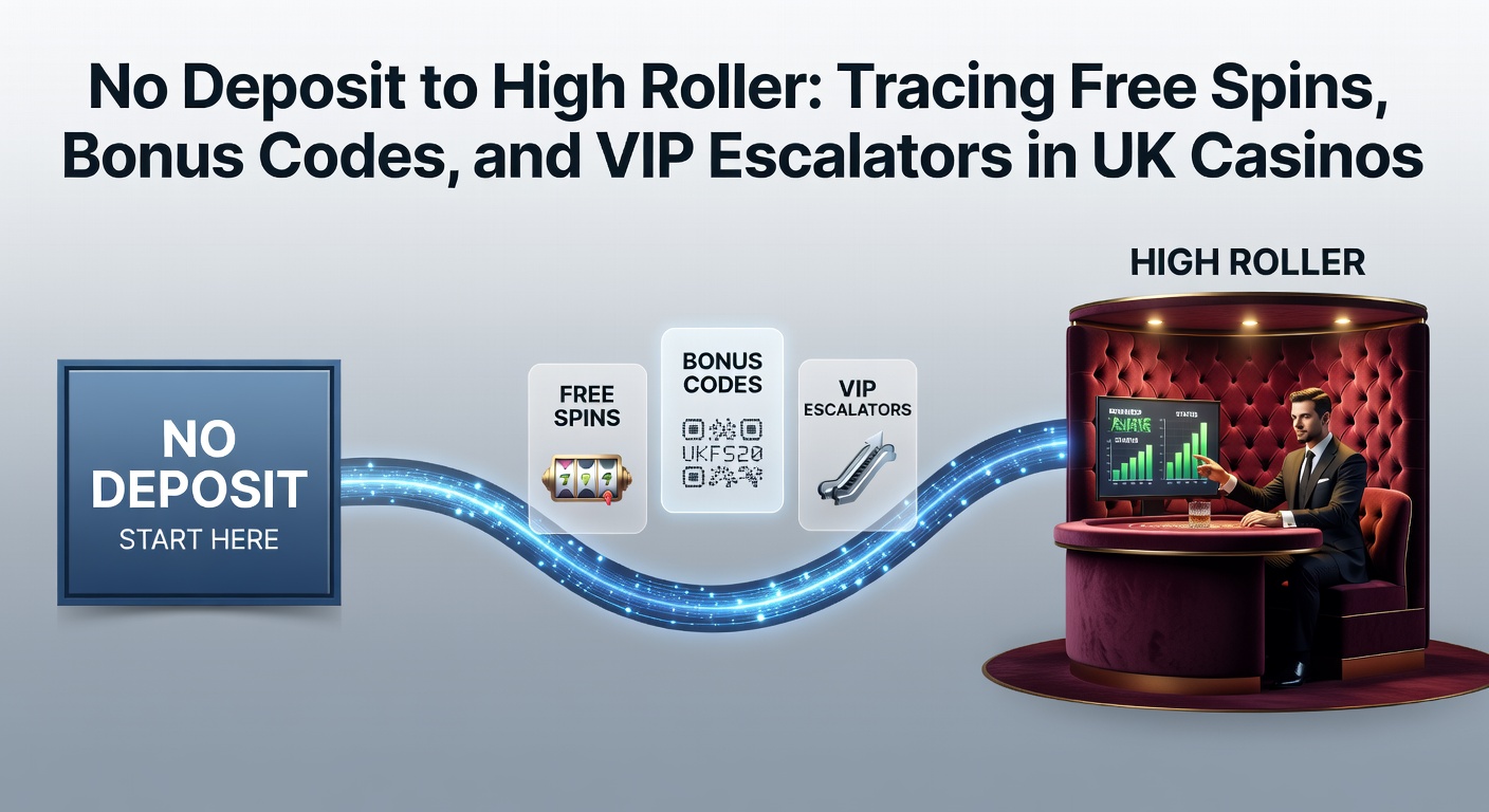Vibrant online casino interface displaying free spins offers and bonus code entry fields, with a progression ladder leading to VIP levels