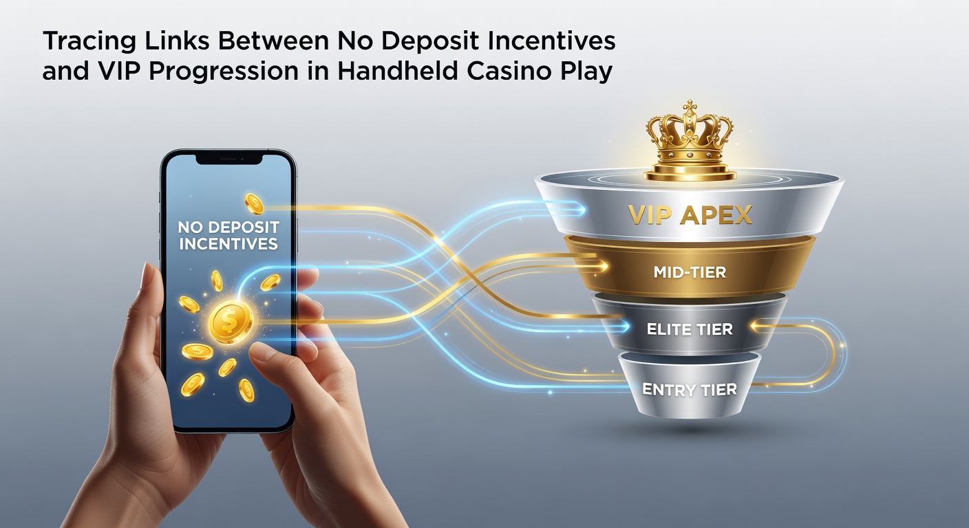 Smartphone displaying a casino app with progress tracker showing no-deposit bonus points accumulating toward VIP silver level